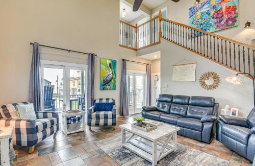 San Luis House | Freeport Home with Water Views Steps from the Beach