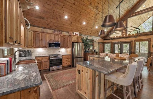 Blue Ridge Cabin | Friends in High Places - Pet Friendly | Water Views | 4 King Bedroom Suites with Fireplaces