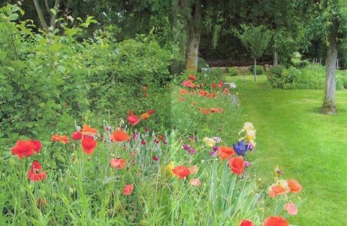 Saint-Jouin-de-Blavou House | Gîte familial avec grand jardin fleuri, cheminée et activités extérieures, proche Petite Cité de Caractère - FR-1-497-38