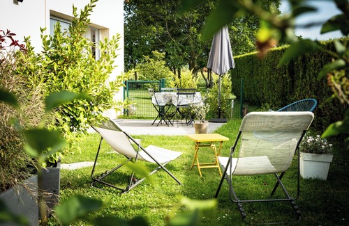 Vaucelles Condo | Garden-level studio with parking 5 minutes from the historic center of Bayeux