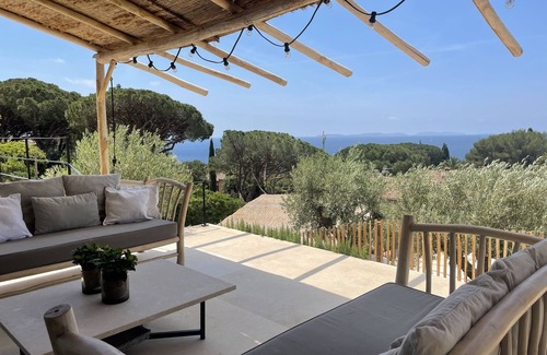 La Croix-Valmer House | GIGARO PENINSULA OF SAINT TROPEZ, VILLA SEA VIEW, BEACH ON FOOT. PRIVATE VILLA