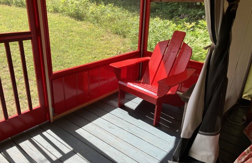 North River Cabin | GLAMP SUZANNE: CANVAS CABIN ON PRETTY ADIRONDACK FARM OFFERS PRIVACY AND VIEWS