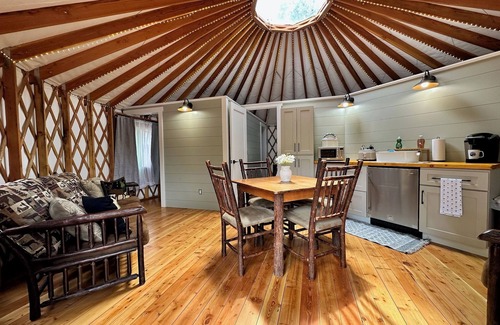 Warrensburg RV Rental | Glamping Private Lake Escape - Lakefront Yurt @ Daggett Lake