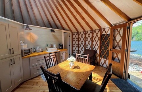 Warrensburg RV Rental | Glamping Private Lake Escape - Lakefront Yurt @ Daggett Lake