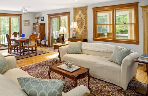 Rockport House | Gorgeous home on 4.5 private acres with AC, firepit, washer/dryer & woods views