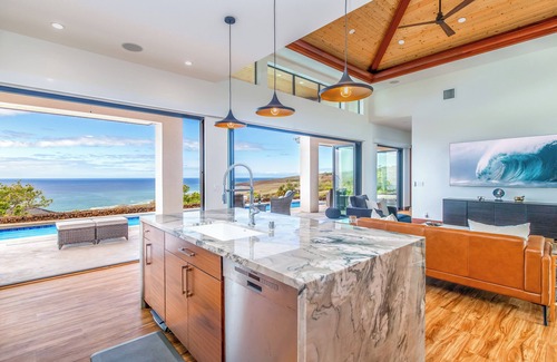 Kamuela House | Gorgeous Newly-Built Ranch Home w/Panoramic Ocean Views