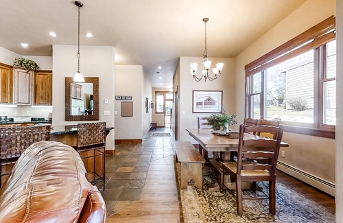 Steamboat Springs House | Gorgeous & roomy townhouse with pool, hot tub, chef's kitchen, & mountain view
