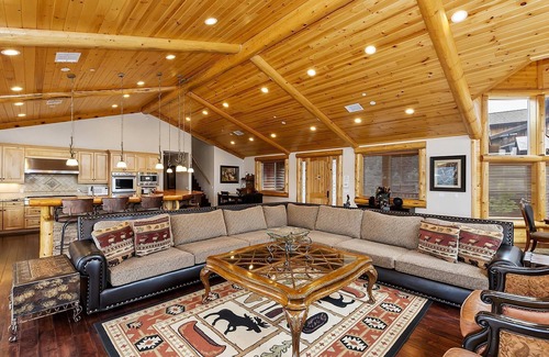 Ironwood Estates Cabin | Grand Views: Views of the Entire Big Bear Valley! Luxury! Hot Tub! Game Room! Theater!