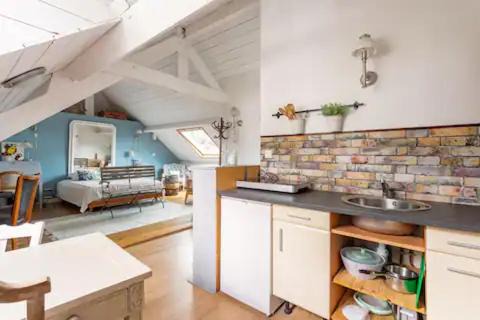 La Baule-Escoublac House | Grande Chambre équipée dans maison Bauloise proche mer kitch sde wc lit 160