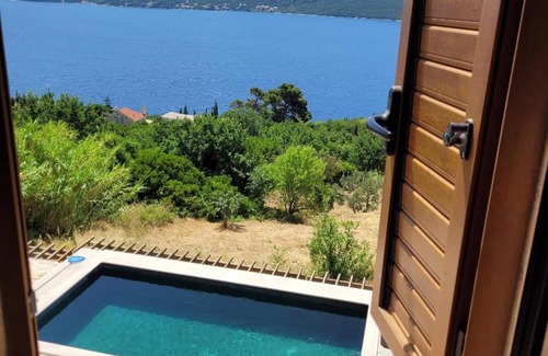 Viganj Villa | Green Marble Pool Cottage 3 BR in 2 adjoining stone buildings on a 2 acre private land