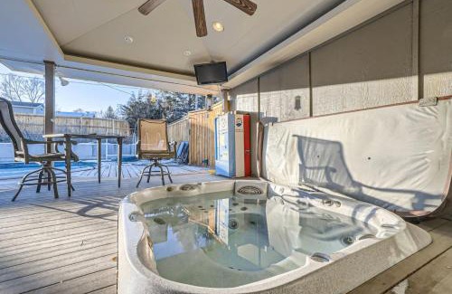 Arvada House | Guest Suite With A Pool A Hot Tub And A Fireplace In Arvada