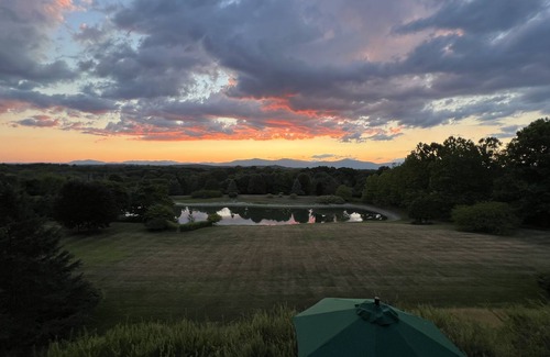 Red Hook Cottage | Guesthouse with Catskill views, private pool, hot tub, and lake