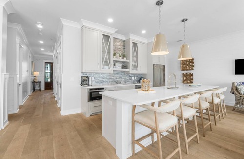 Kiska Beach House | Gulf Front mansion in PCB w/private pool & hot tub + beach access | Sleeps 36