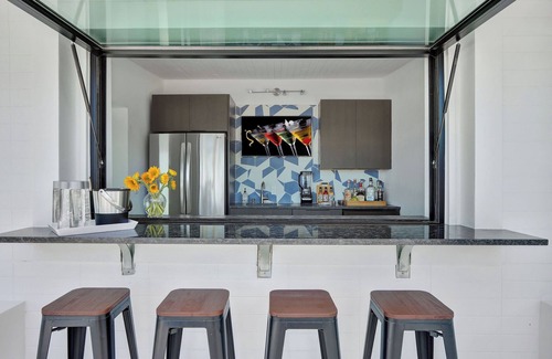 Marathon Villa | Gulfside Waterfront Luxe Estate w/private beach, pool, spa, boat dockage