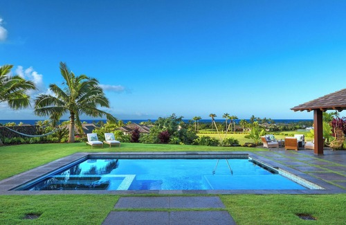 Poipu House | Hale Ka Pua Ola by Gather: Private Luxury Retreat w/Pool, Hot Tub & Ocean Views