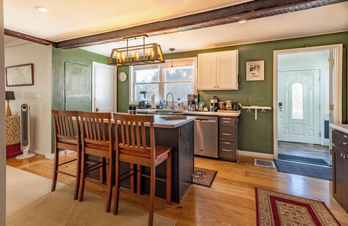 Hallowell House | Hallowell Hilltop Home with Hot Tub