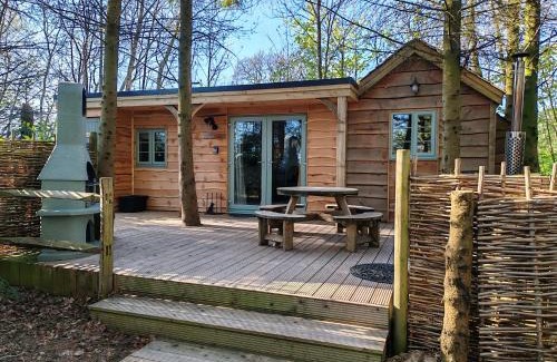 Hythe Cabin | Hayne Barn Estate - Luxury Lodges with private hot-tubs- The studio-loft is without hot-tub