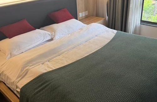 Emeishan House | Heinemann Hotel Sunny King Room without Bathtub A308 with a jacuzzi and a local