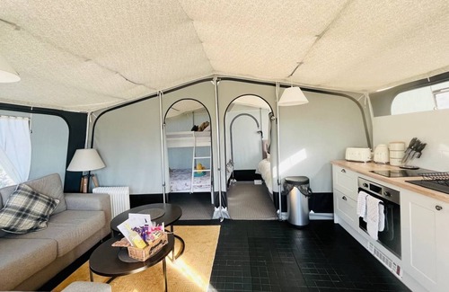 Rhayader Cottage | Heron - a glamping tents that sleeps 7 guests in 2 bedrooms