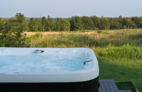 Livingston Manor House | Hilltop Retreat with Hot Tub in Livingston Manor