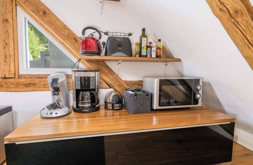 Schonach im Schwarzwald Apartment | Historic Maisonette with Sauna, Garden and Privacy