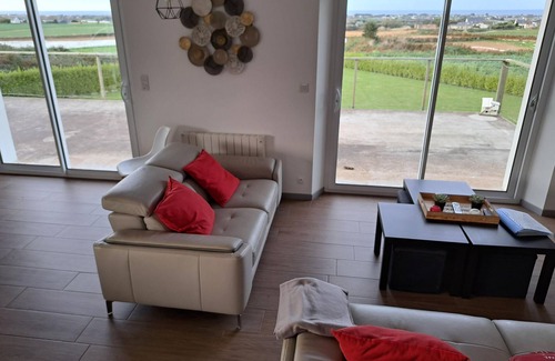 Cleder House | Holiday home 10 pers., panoramic sea view, Cléder