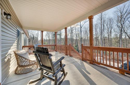 Roaring River House | Home Gym and Fireplace Roaring River Retreat