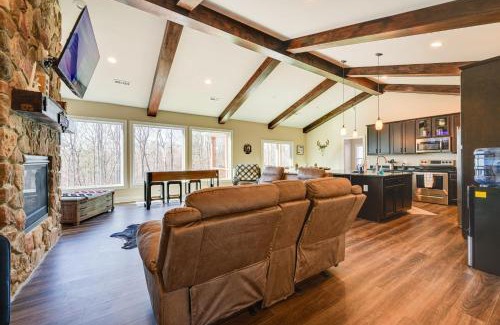 Roaring River House | Home Gym and Fireplace Roaring River Retreat