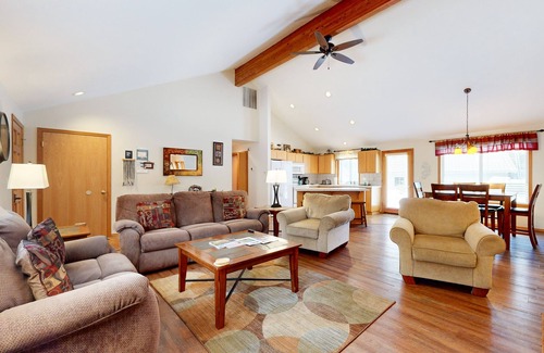 Overlook Park House | Home w/Shared Pool, Private Hot Tub, Large Backyard, SHARC Passes, EV Charger