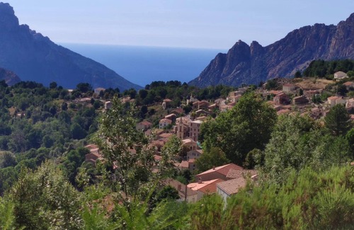 Evisa Ski Chalet | Homerez - Nice chalet for 4 ppl. with shared pool, garden and terrace at Évisa