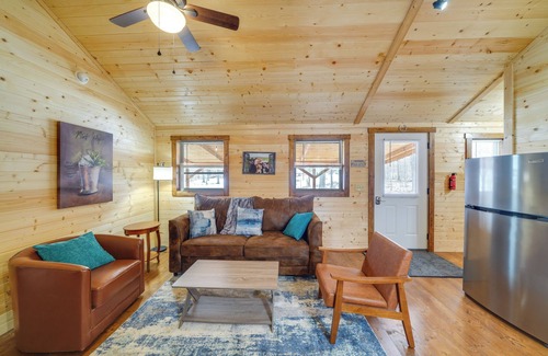 La Grange Cabin | Horse Farm Retreat w/Pond View Near Louisville