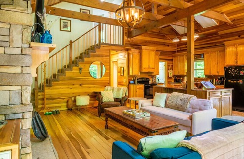 Hot Springs Apartment | Hot Springs Cabin | Fall Deals Sept–Dec Waterfall