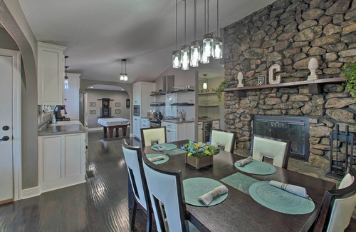 Jones Mills House | Hot Tub + Views: Waterfront Escape in Hot Springs