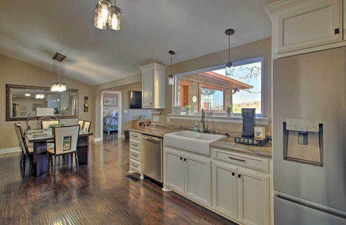 Jones Mills House | Hot Tub + Views: Waterfront Escape in Hot Springs