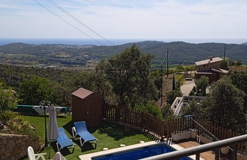 Santa Cristina de Aro House | House with swimming pool and exceptional sea view