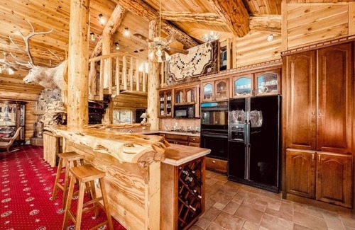 Bayfield House | Iconic 4 BR 5 Ba Log Chateau on Vallecito River & Lake, 12,000 to 14,000 Mtns.