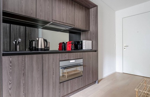 Sihlfeld Apartment | Ideal Wiedikon 1.5 Room w/Storage & W/D, 1 min to Market, by Blueground
