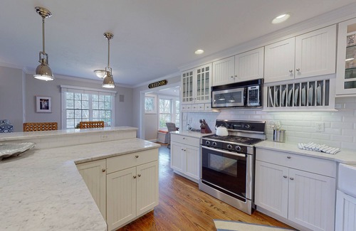 Cotuit House | Idyllic home on half-acre with amazing location, 3 living areas, central AC, W/D