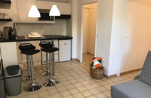 Hyeres City Centre Apartment | In a green setting with air conditioning, swimming pool and tennis court