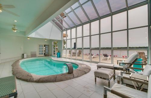 Dennis House | Indoor Pool and Waterfront Deck Spacious Jay Home