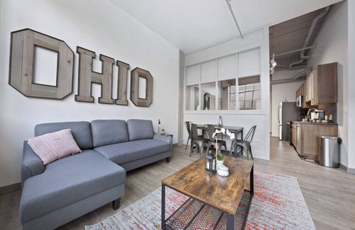 Downtown Cleveland Bed & Breakfast | Industrial Style 1BD Loft in CLE!