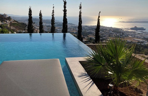 Paros Villa | Infinity sea view hillside villa with private pool