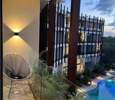 Tulum Apartment | Ixmali, jungle studio avec vue proche de la plage