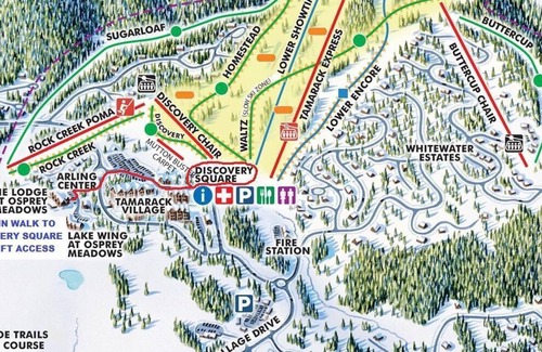 Tamarack Apartment | Journey's End Mountain Studio | Saltwater Hot Tub | Fitness Center