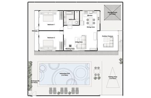 Kamala Apartment | Kamala - 2 BR Pool View Apartment