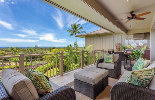 Kaupulehu House | Ke Alaula Villa 232B – Vibrant Ocean Views | Onsite Staff & Daily Housekeeping