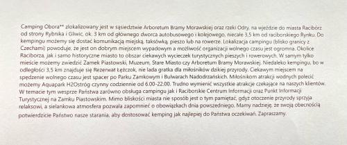 Raciborz Resort | Kemping Obora