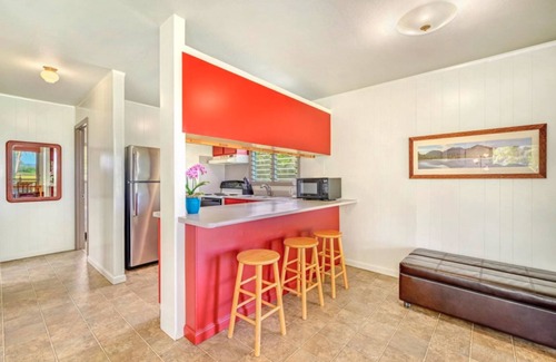 Hanalei House | Keone = Sands - Ocean views, walk across grass to sand and sea, no stairs