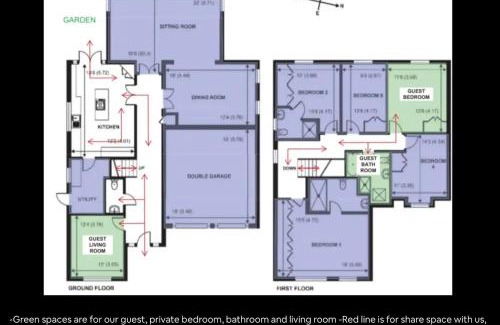 West Byfleet House | King size room with own bathroom & livingroom in a luxury home, free WiFi, HOMESTAY