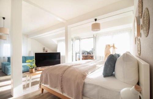 Neuhausen am Rheinfall Apartment | Löwe Apartment Blau Neuhausen am Rheinfall